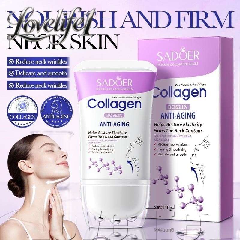 [Entrega Rápida] Creme Para Pescoço Roller Massage-SADOER Reafirmante E Lifting-Cuidados Com A Pele Do Loção Hidratante