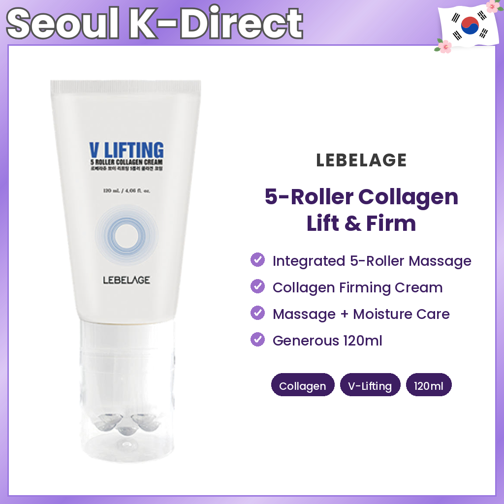 [lebelage] Creme De Colágeno V Lifting 5 Roller , 120ml , 1 Unidade/Coreano/Efeito De Levantamento Da BDM