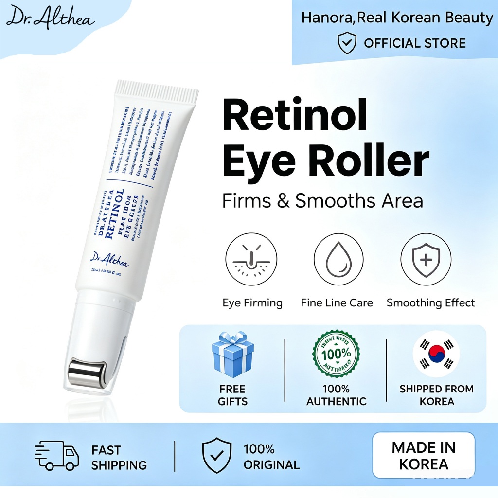 Dr Althea Retinol Rolo De Olhos De Ferro Plano 25ml | Soro Para Gua Sha Roller Cuidado De Massagem Lifting + Antienvelhe