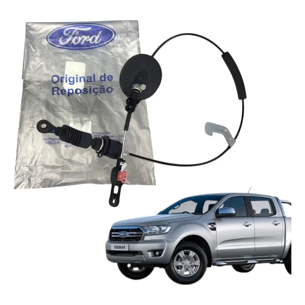 Cabo Alavanca Câmbio Automático - Ford Ranger 12/23 Original