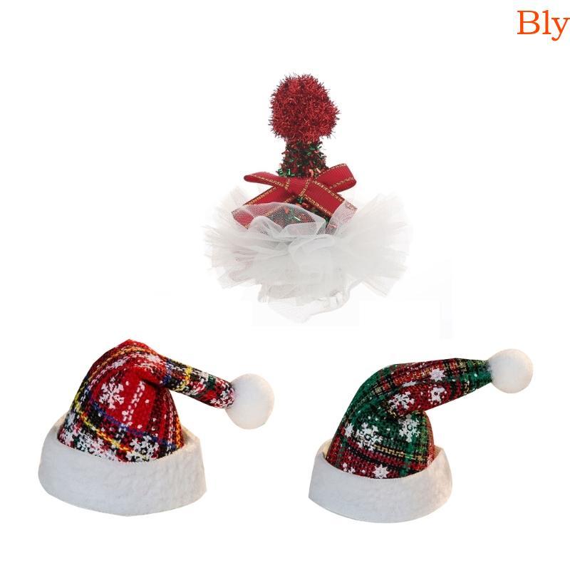 Bly Natal Hairpin Chapéu Grampos Cabelo Festa Adereços Cosplay Headwear Feriado Decorativo Meninas Cli