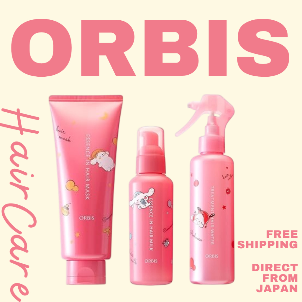 ORBIS Hair Care 3-Piece Set Sanrio Hair Milk Water Mask Pompompurin Direct from Japan