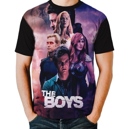 Pt Camisa Camiseta Série Wallpaper The Boys Characters G1977
