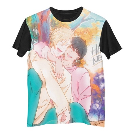 Pt Camisa Camiseta Anime Banana Fish Yaoi Characters G1348