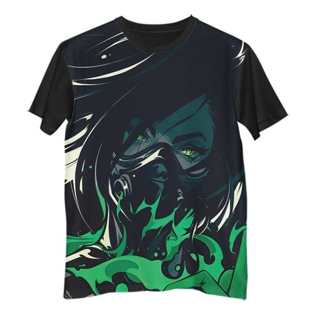 Pt Camisa Camiseta Game Valorant Viper Skin Character G1557