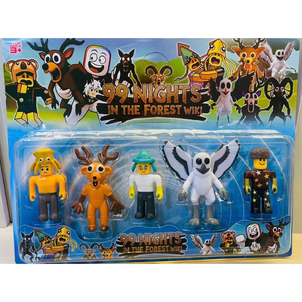 Bonecos 99 Noites na Floresta 5 Bonecos 99 Nights in The Forest Monstro-Cervo Figure Action Roblox