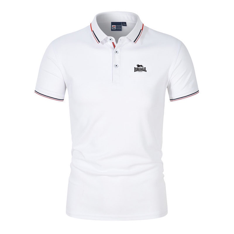 Novo 2022 Spots Summer men's Lonsdale Camisa Polo Casual Masculina De Manga Curta Tênis Wear Roupas Da Moda Camiseta Que