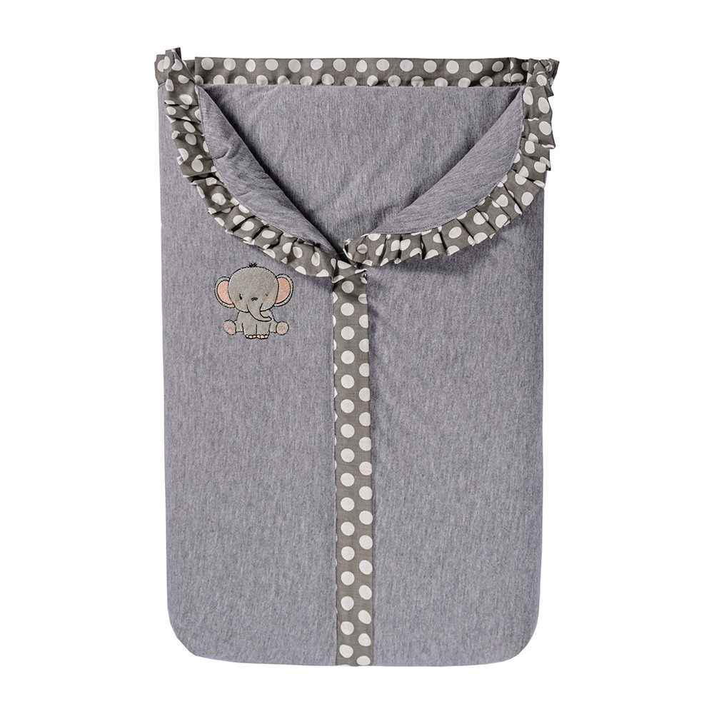 Saco Porta Bebê Estampado Bordado 100% Algodão - Saco Para carregar Bebê Ziper