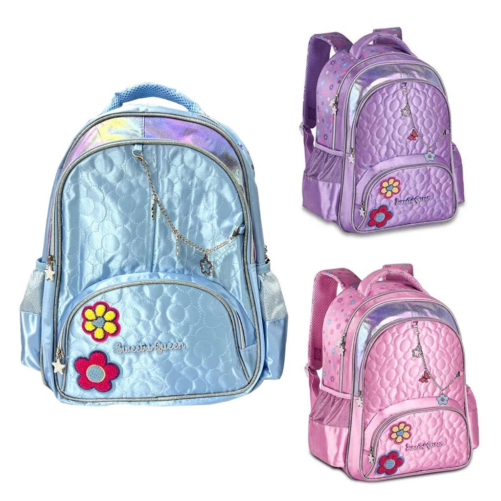 Mochila Escolar Sweet Queen Flower - Clio