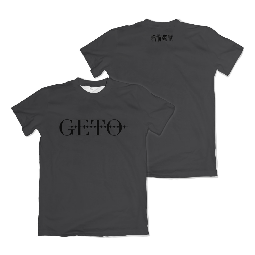 Camiseta Jujutsu Kaisen Geto Font Minimalista Anime Dry Fit Masculina Feminina Infantil Unissex