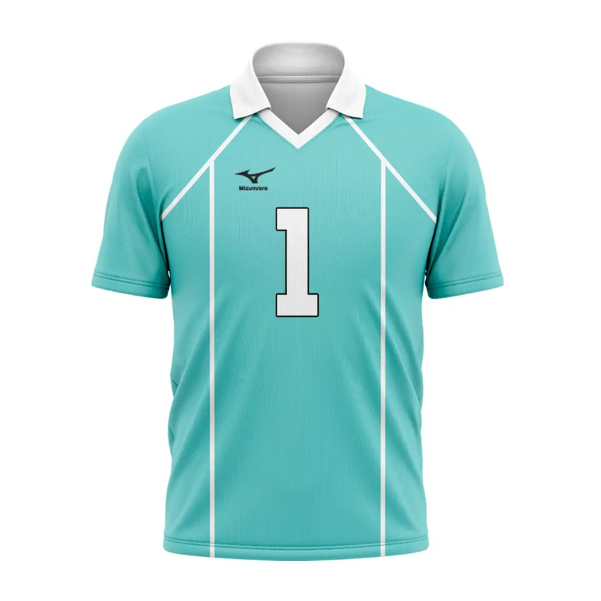 Camiseta Haikyuu Uniforme Aoba Johsai Mod 1 Cosplay Anime Dry Fit Masculina Feminina Unissex