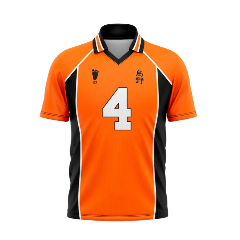 Camiseta Haikyuu Uniforme Karasuno Mod 1 Cosplay Anime Dry Fit Masculina Feminina Unissex