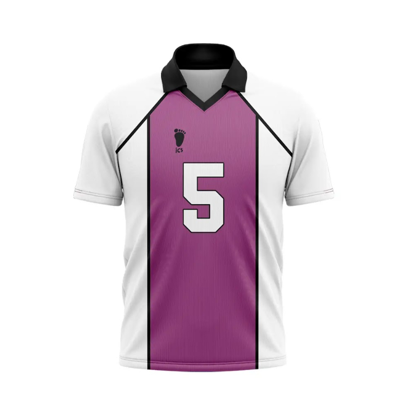 Camiseta Haikyuu Uniforme Shiratorizawa Mod 2 Cosplay Anime Dry Fit Masculina Feminina Unissex