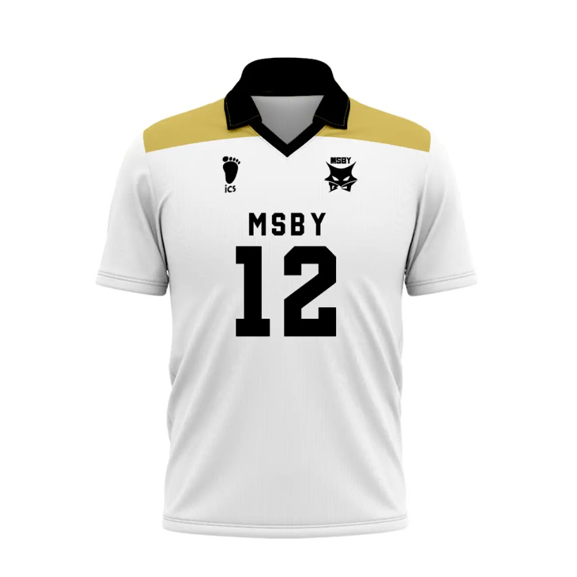 Camiseta Haikyuu Uniforme MSBY Black Jackal Mod 2 Cosplay Anime Dry Fit Masculina Feminina Unissex