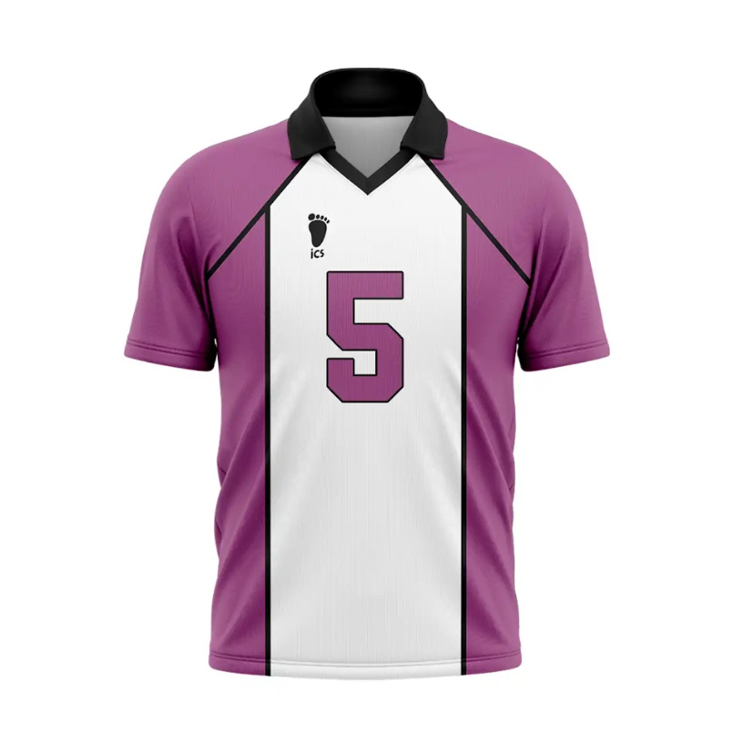 Camiseta Haikyuu Uniforme Shiratorizawa Mod 1 Cosplay Anime Dry Fit Masculina Feminina Unissex