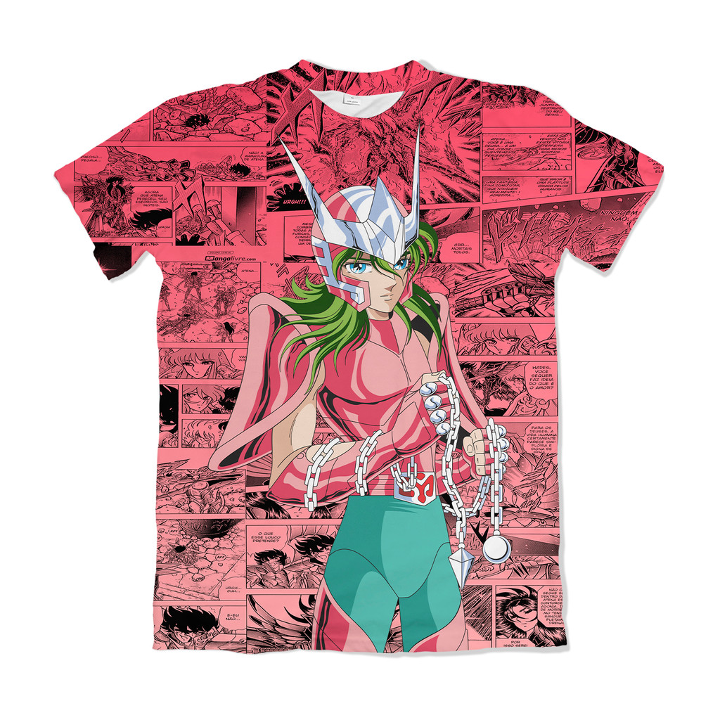 Camiseta Cavaleiros do Zodíaco Saint Seiya Shum 2 Anime Dry Fit Masculina Feminina Unissex