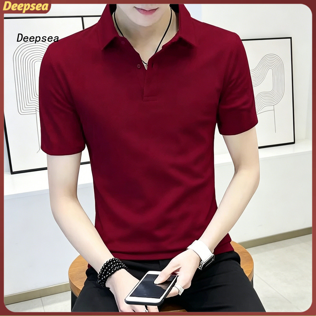 Men's Breathable Casual T-shirts Soft Comfortable Short Sleeve Tops for Daily Life Office Travel Outdoor Parties – Reg