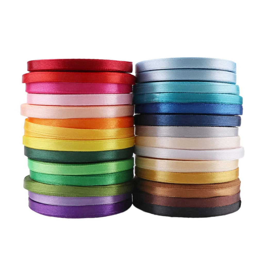 Fita De Cetim Face Simples Nº5 22mm / 23mm Rolo 50 Metros Varias Cores