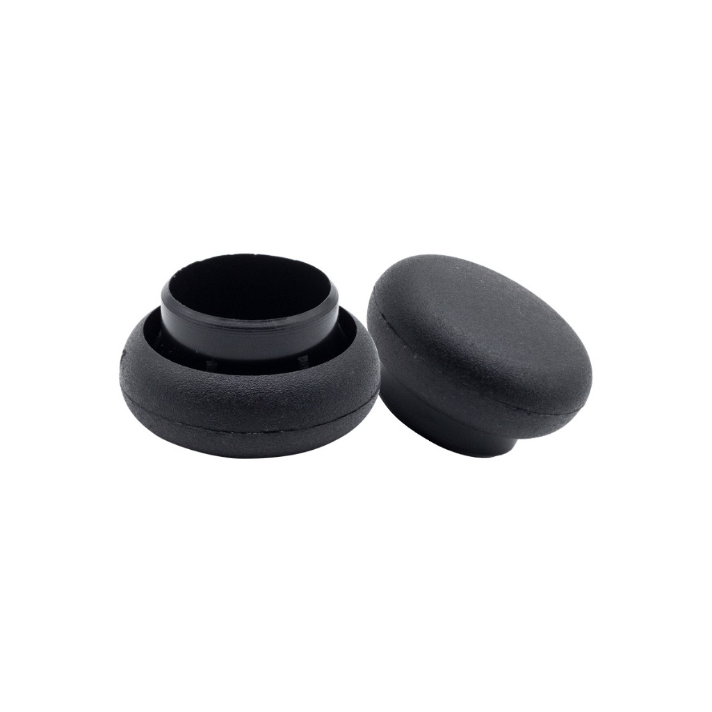 4 Uni Ponteiras Bola 7/8 Pol 22mm Preto Para Pés Cadeira Mesa