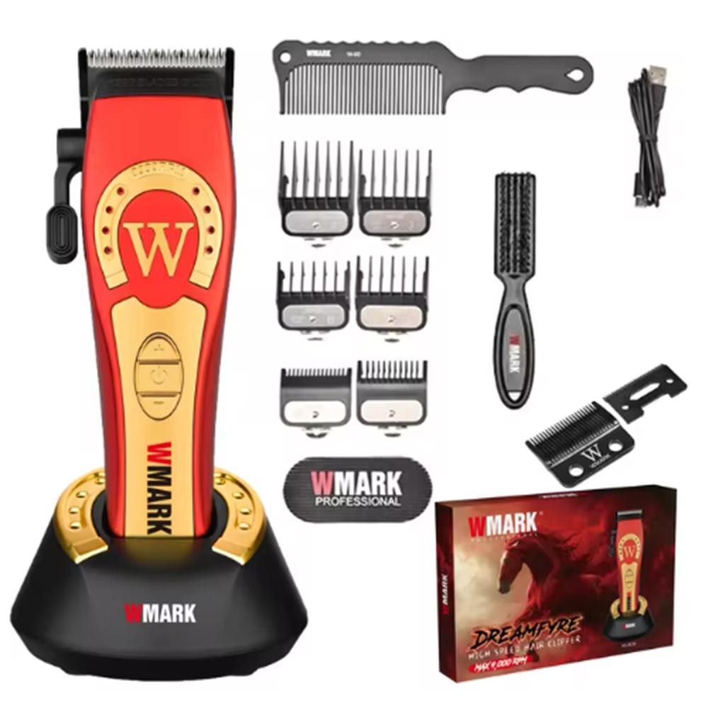 Maquina Corte Wmark NG 8030 Profissional 9000RPM Vermelho