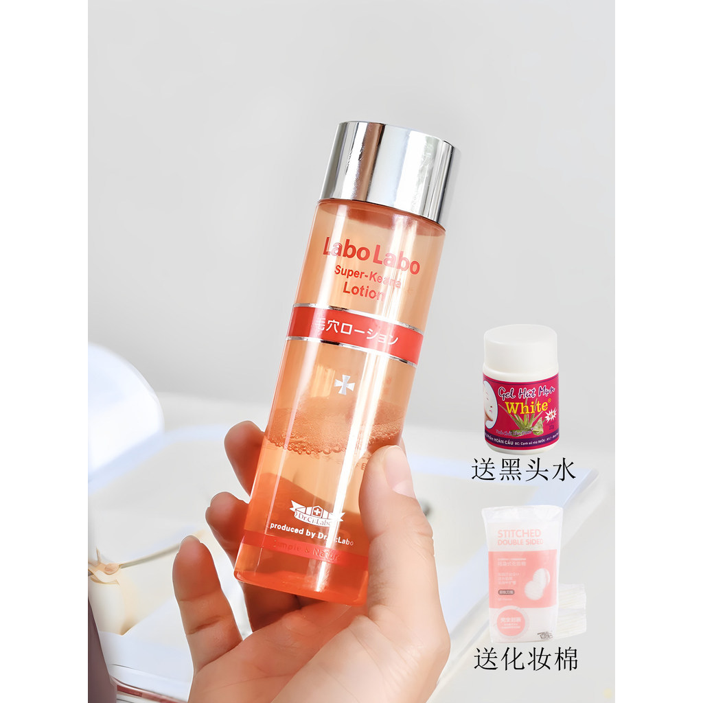 Japão Dr. Shirono Pore Shrink Water 100ml Faixa de água adstringente sem remoção de cravos Maquiagem Pacote úmido Toner