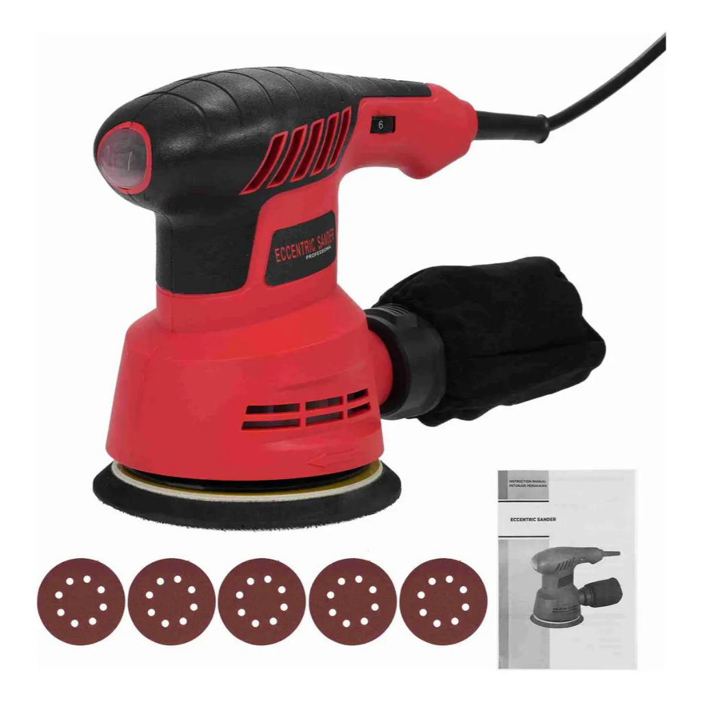 Lixadeira Roto Orbital Eccentric Sander Controle Velocidade Lixas 220V