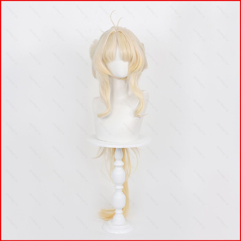 Wuthering Ondas Queridas Peruca Cosplay Cabelo Fibra De Alta Temperatura Gradiente Longo Rabo De Cavalo Anime Acessório