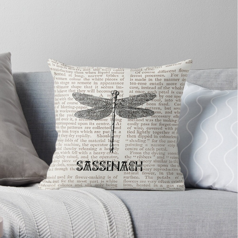 Capa de Almofada Outlander dragonfly sassenach