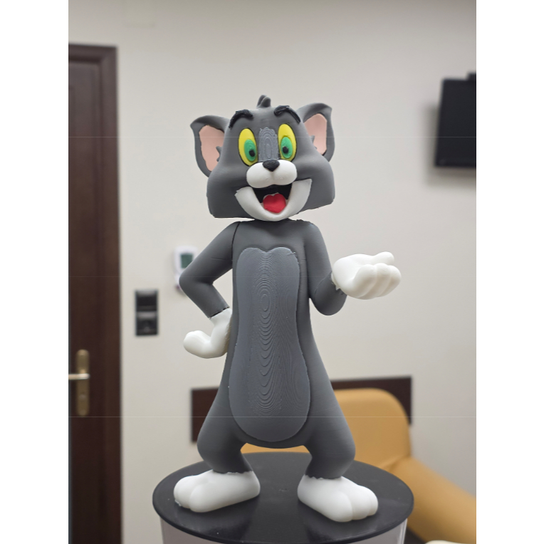Boneco Gato Tom 24CM - Desenho Tom e Jerry Brinquedo Decorativo 202G - Impressão 3D