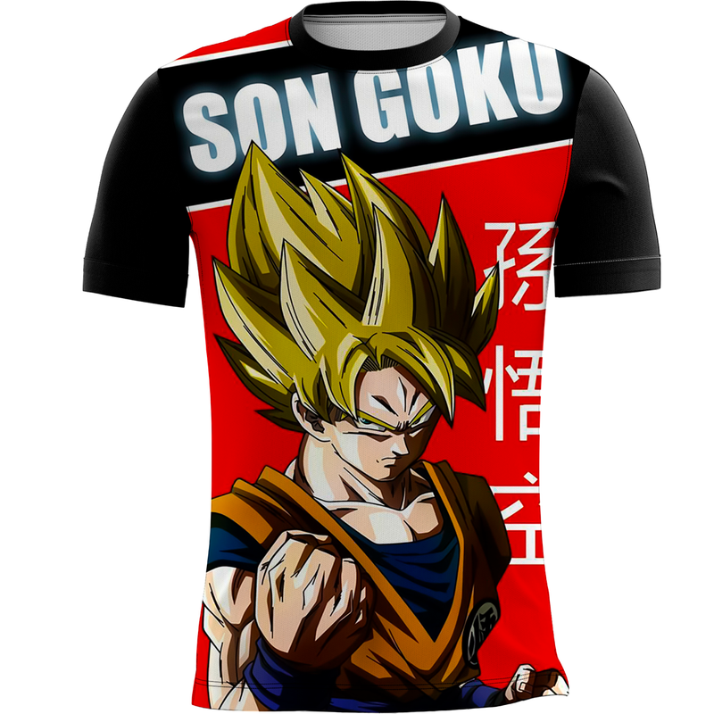 Camiseta Personalizada Estampa Digital Dragon Ball Super  33_x000D_