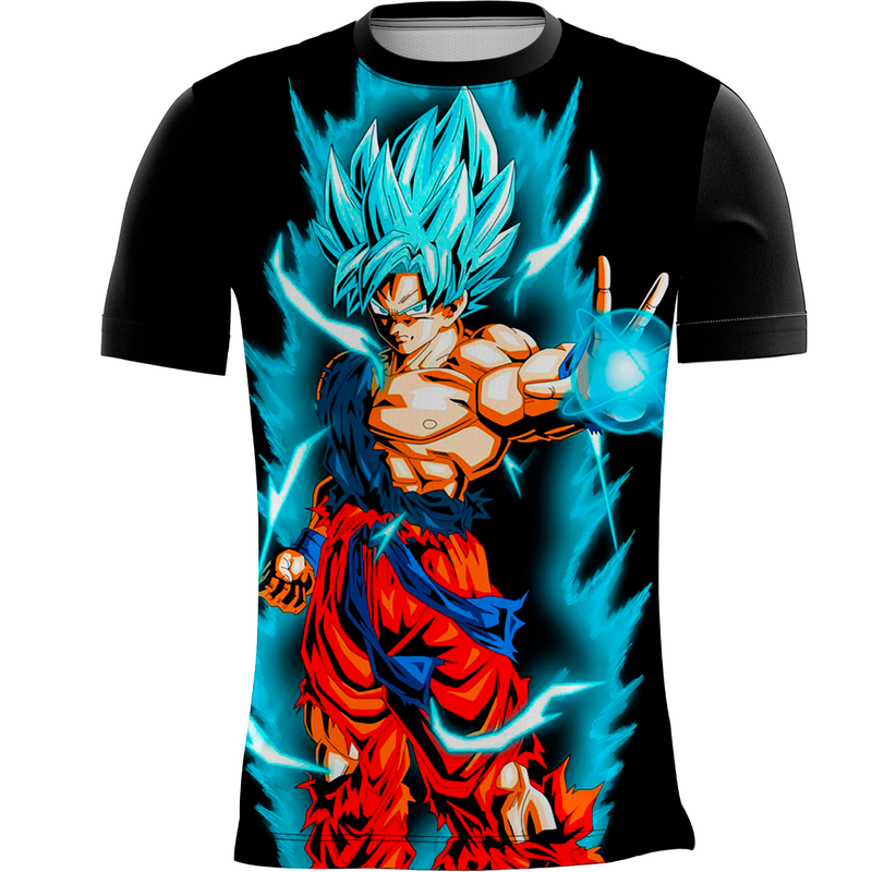 Camiseta Personalizada Estampa Digital Dragon Ball  13_x000D_