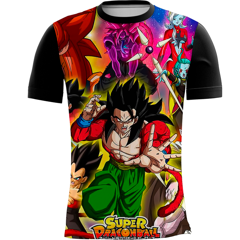 Camiseta Personalizada Estampa Digital Dragon Ball Super  24_x000D_