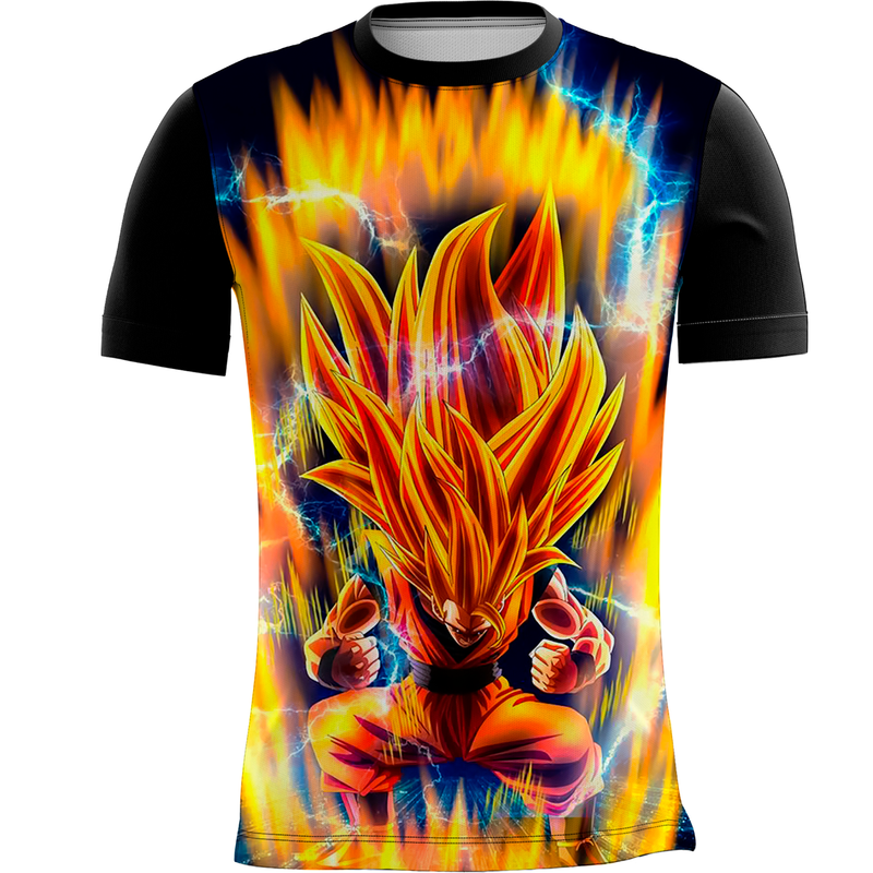 Camiseta Personalizada Estampa Digital Dragon Ball  3_x000D_