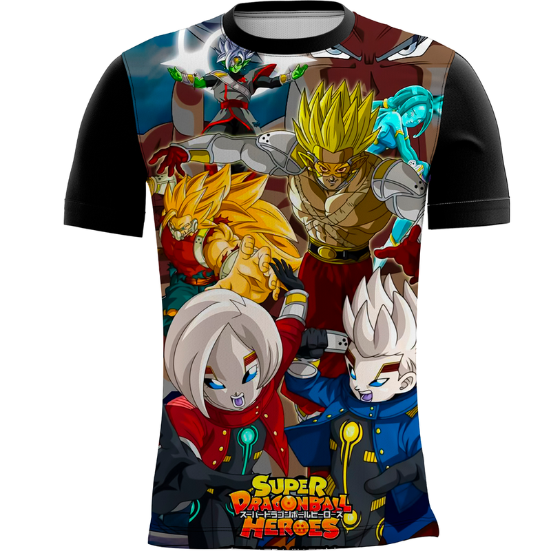 Camiseta Personalizada Estampa Digital Dragon Ball Super  42_x000D_