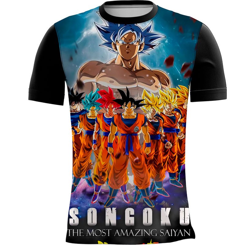 Camiseta Personalizada Estampa Digital Dragon Ball Super  44_x000D_
