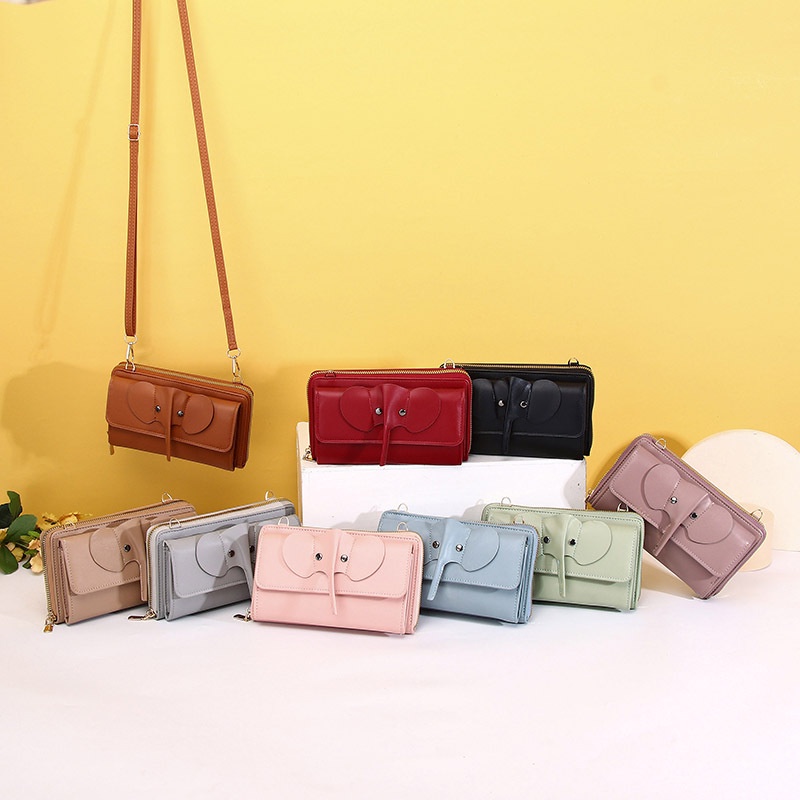 Cartoon Cute Cross-body Small Bag Estudante Multifuncional Mudança Carteira Móvel
