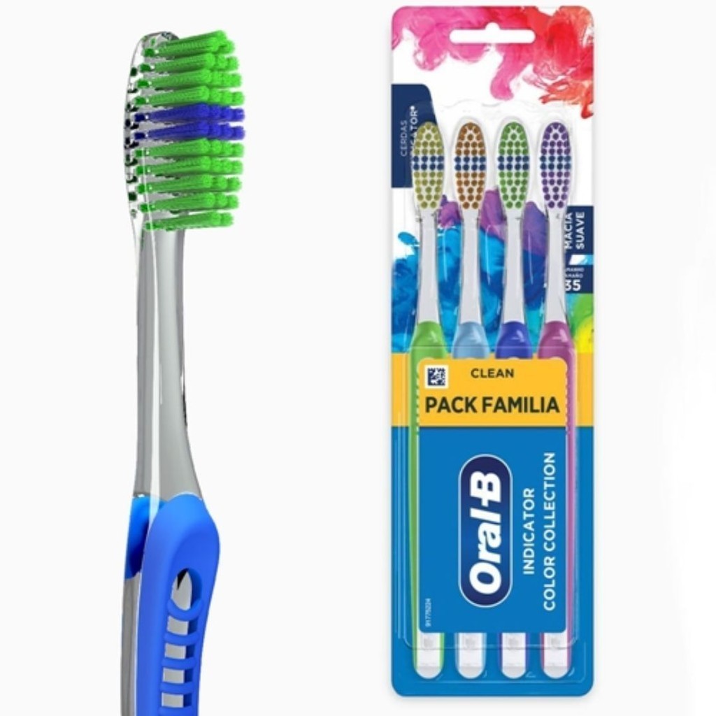 Escova Dental Indicator Color Collection 4 un - Oral-B numero 35
