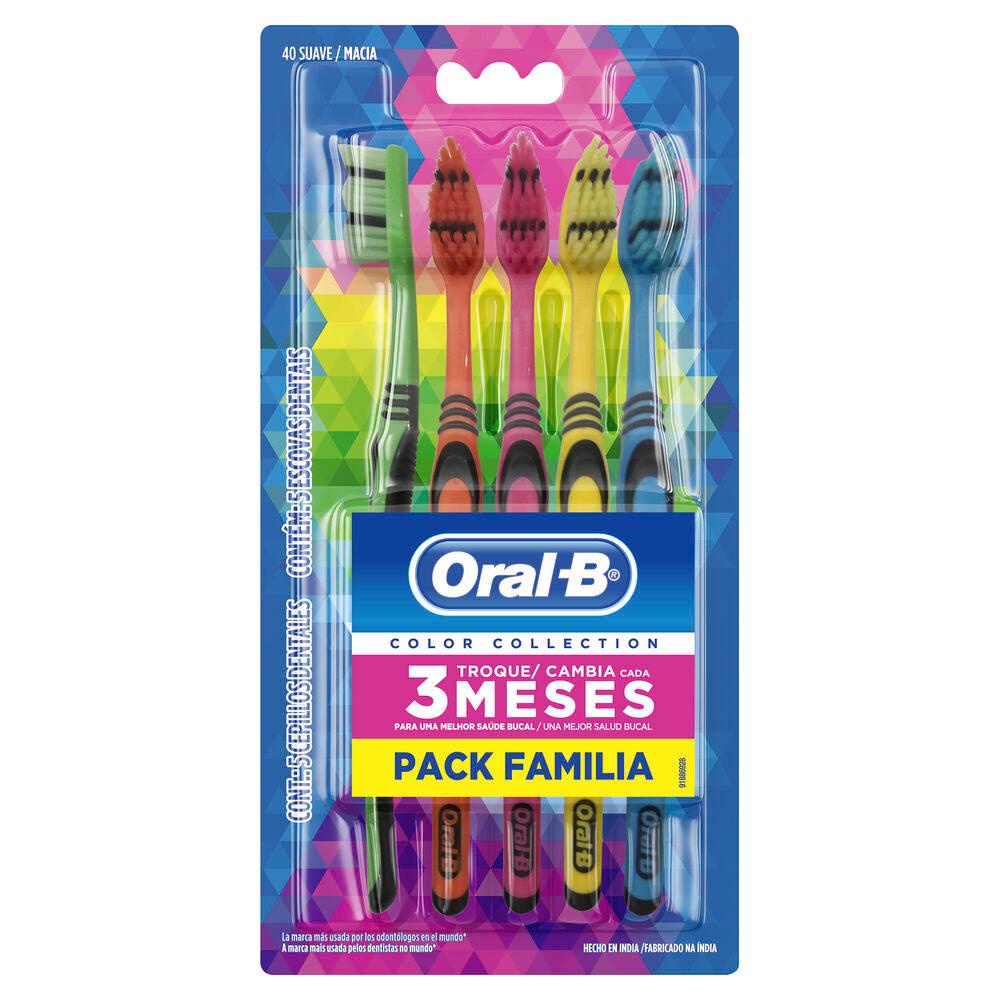 Escova Dental Oral-B Color Collection Pack Familiar