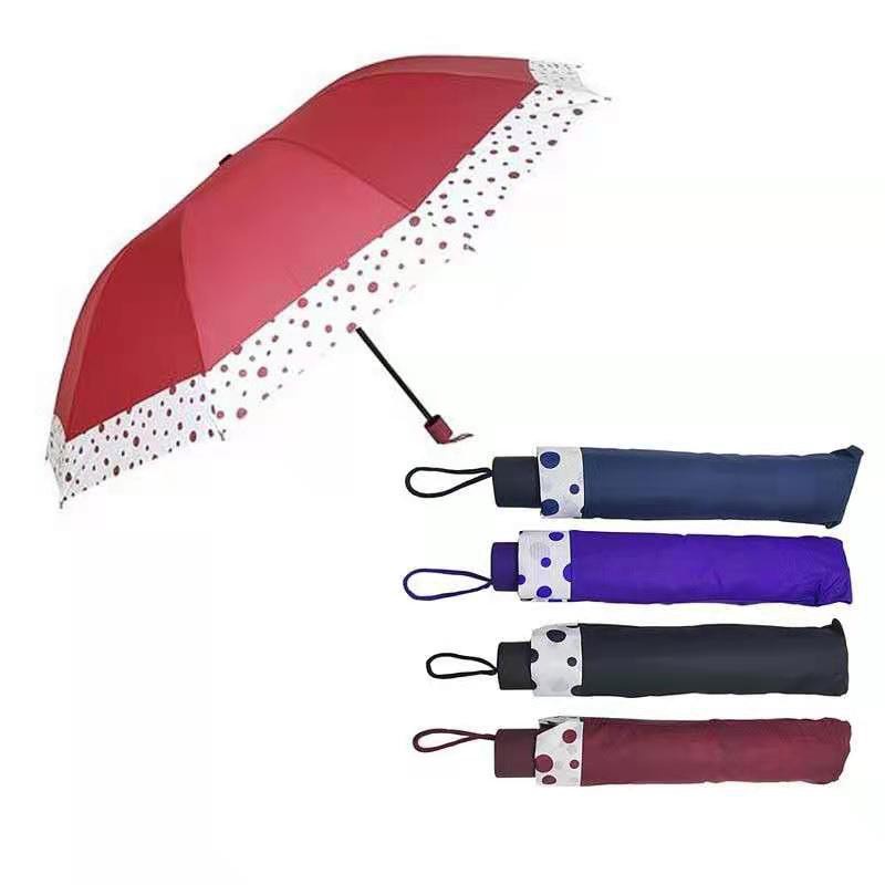 Sombrinha Poá Bolinha Irregular Guarda Chuva Prática Grande
