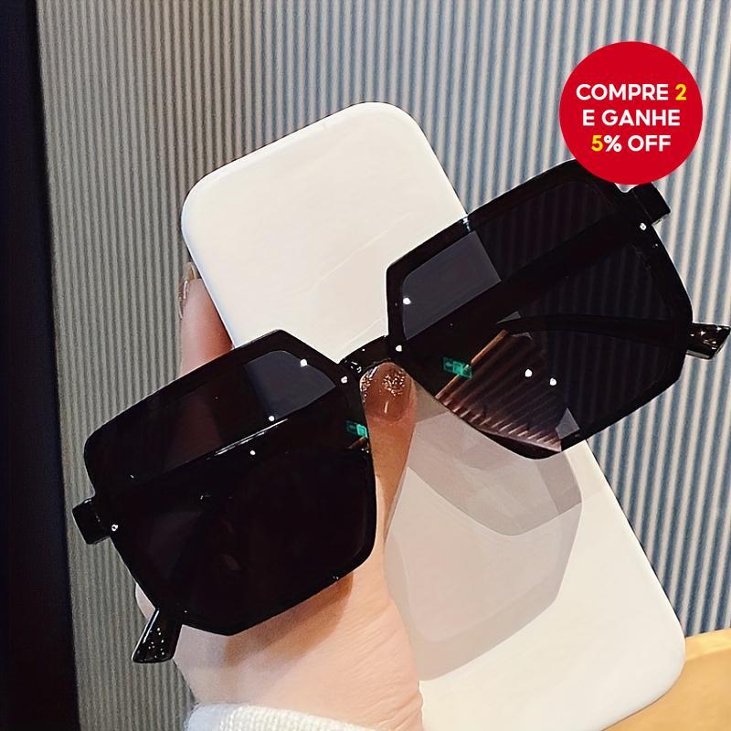 Novas Óculos de Sol Femininos com Design Geométrico – Leve, Retrô e Estiloso, Armação Irregular para Rua e Direção