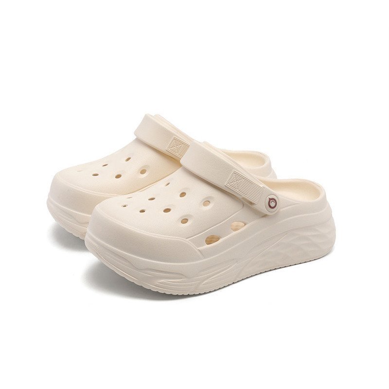 AYUER Women's Non-slip Outdoor Thick Soled Solid Color Sandals