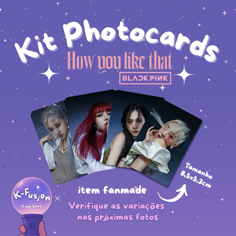 Kit Photocards Blackpink How You Like That