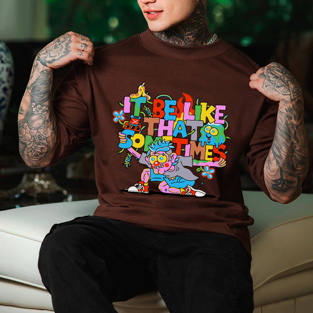 Camiseta Oversized Camisa StreetWear Like That Sometimes Envio Imediato Malhão Premium OVER-306