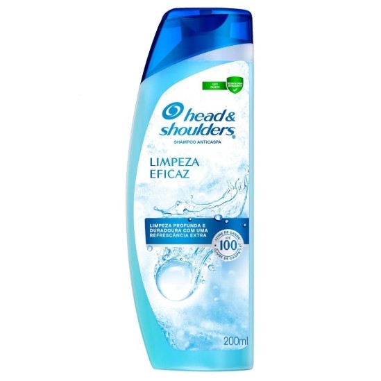 Shampoo Anticaspa Head & Shoulders Limpeza Eficaz Com 200Ml