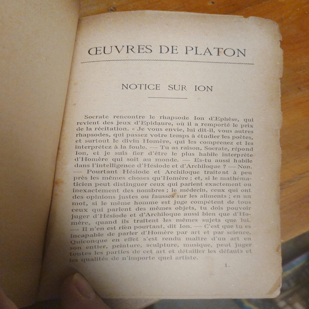 Oeuvres de Platon: Ion, Lysis, Protagoras, Phèdre, Le Banquet autor Platon