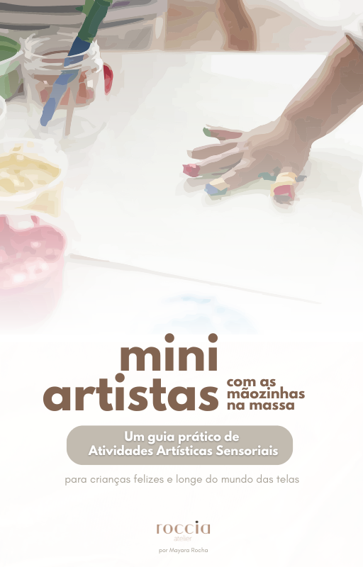 Miniartistas com as mãozinhas na massa!