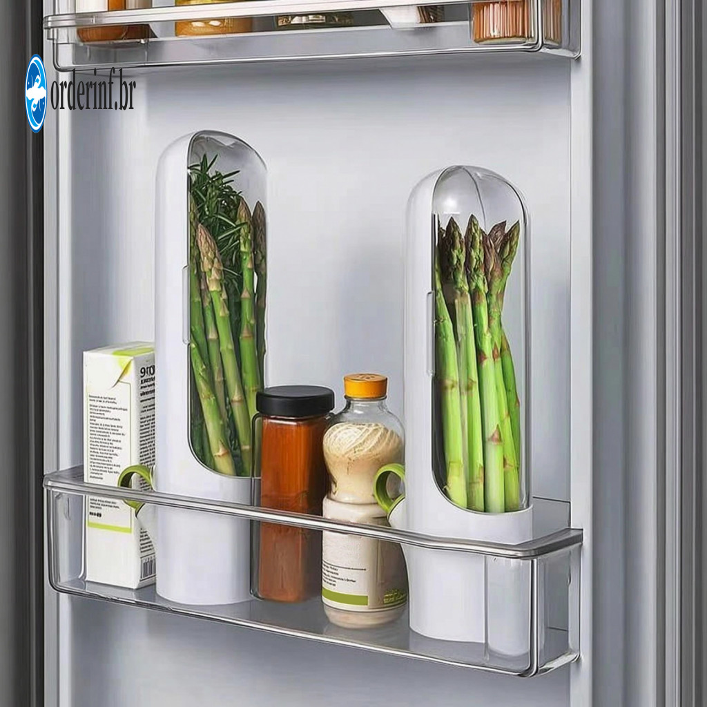 Plant Stem Hydrator Herb Keeper for Refrigerator Saver Pods for – Fresh Container for Cilantro Parsley Asparagus Exten