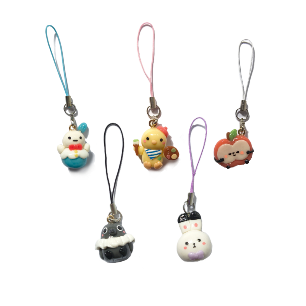 Phone Strap Love and Deepspace Pingente Celular -  Zayne, Rafayel, Xavier, Sylus e Caleb - Feito com Biscuit