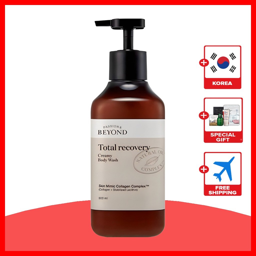 [beyond] Sabonete Líquido Cremoso Total Recovery , 500ml , 1 Unidade/Coreano/Textura Cremosa/100 % Autêntico