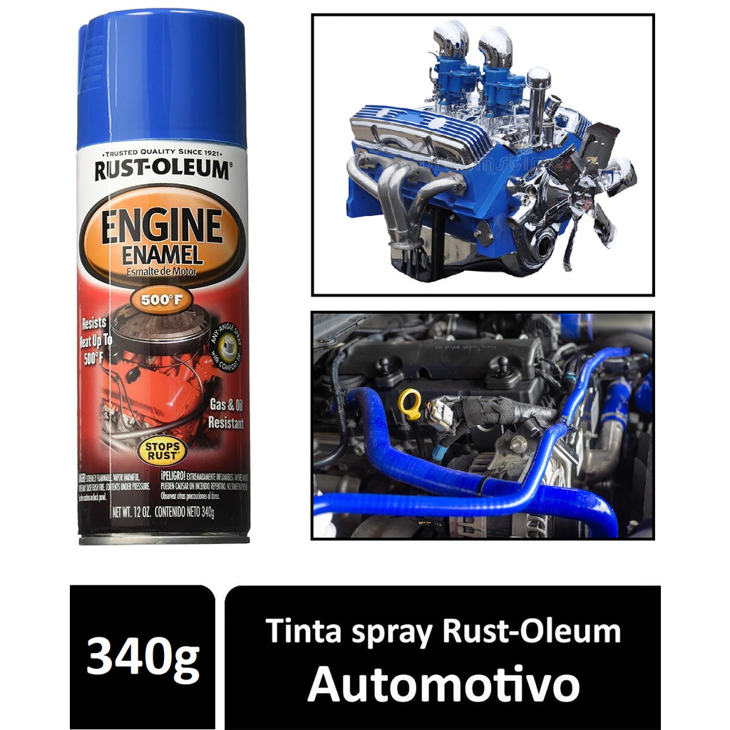 Tinta Spray Automotivo Motor Engine Enamel 260ºc Azul Ford 340g Rust Oleum IMPORTADO